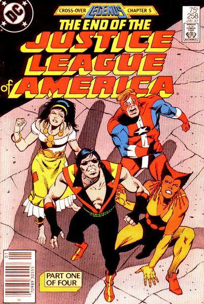 Cover for Justice League of America (DC, 1960 series) #258 [Newsstand]