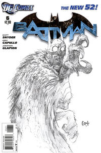Cover Thumbnail for Batman (DC, 2011 series) #6 [Greg Capullo Sketch Cover]