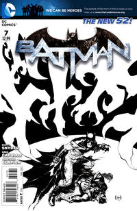 Cover Thumbnail for Batman (DC, 2011 series) #7 [Greg Capullo Black & White Cover]