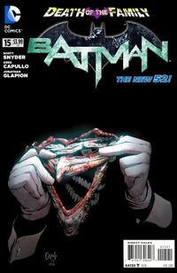 Cover for Batman (DC, 2011 series) #15 [Greg Capullo "Joker Face" Cover]