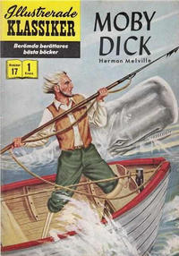 Cover Thumbnail for Illustrerade klassiker (Illustrerade klassiker, 1956 series) #17 [HBN 32] (1:a upplagan) - Moby Dick
