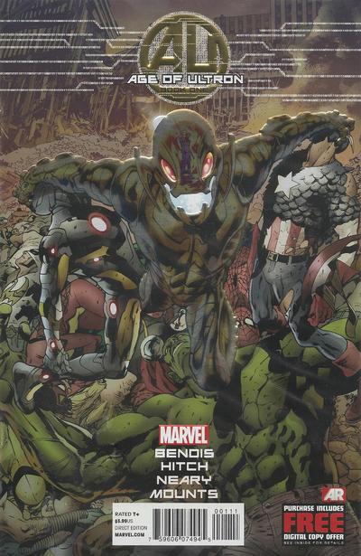 Cover for Age of Ultron (Marvel, 2013 series) #1