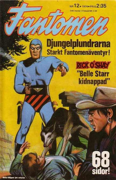 Cover for Fantomen (Semic, 1958 series) #12/1974