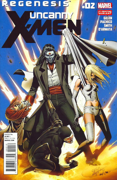 Cover for Uncanny X-Men (Marvel, 2012 series) #2 [2nd Printing Variant]