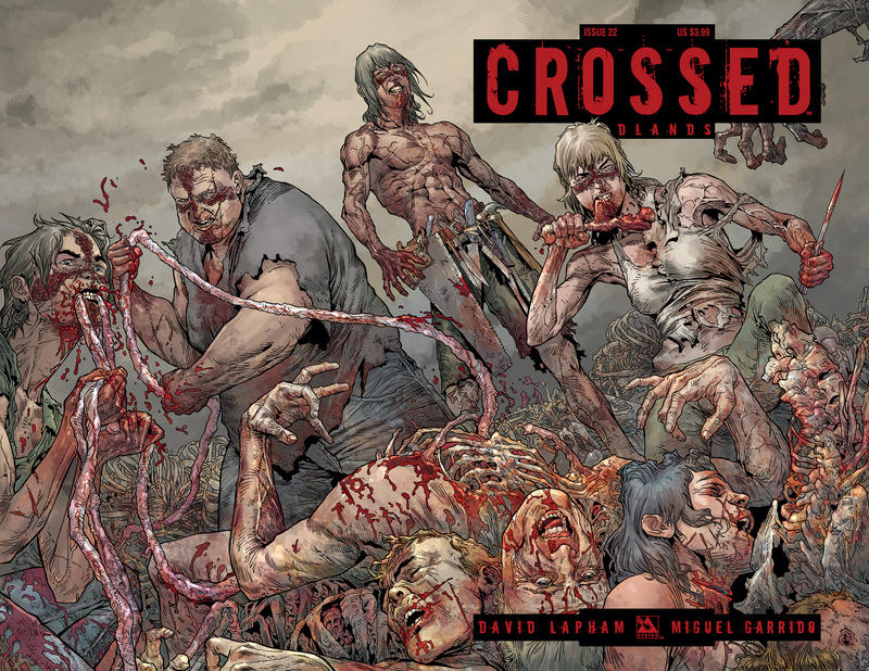 Cover for Crossed Badlands (Avatar Press, 2012 series) #22 [Wraparound Variant Cover by Gianluca Pagliarani]