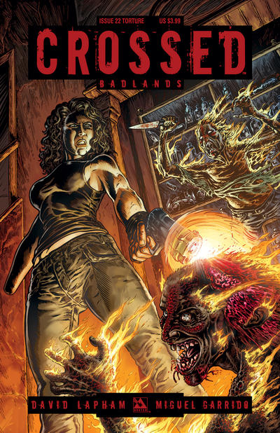 Cover for Crossed Badlands (Avatar Press, 2012 series) #22 [Torture Variant Cover by Raulo Caceres]