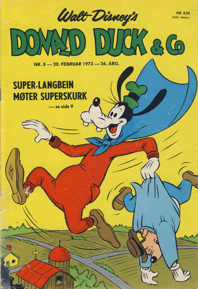 Cover for Donald Duck & Co (Hjemmet / Egmont, 1948 series) #8/1973