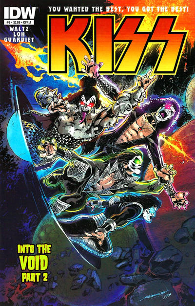 Cover for Kiss (IDW, 2012 series) #8 [Cover A Kenneth Loh]