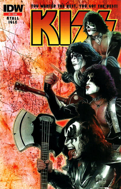 Cover for Kiss (IDW, 2012 series) #1 [2nd Printing Cover by Nick Runge]