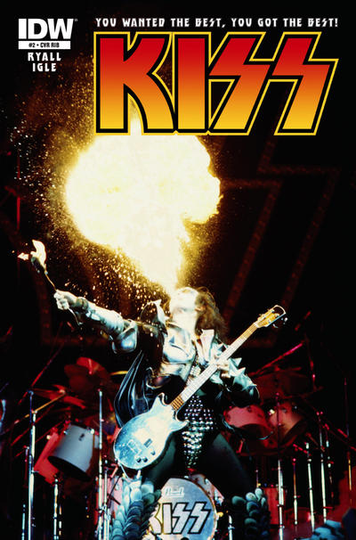 Cover for Kiss (IDW, 2012 series) #2 [Cover RI-B - Photo (Gene Simmons)]