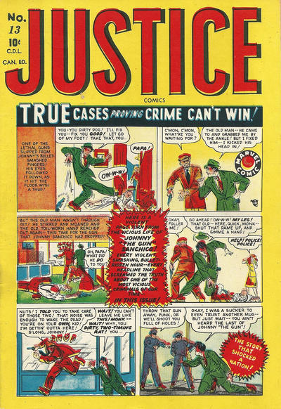 Cover for Justice Comics (Bell Features, 1948 ? series) #13