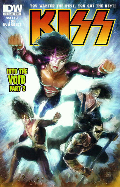 Cover for Kiss (IDW, 2012 series) #8 [Cover B by Xermánico]