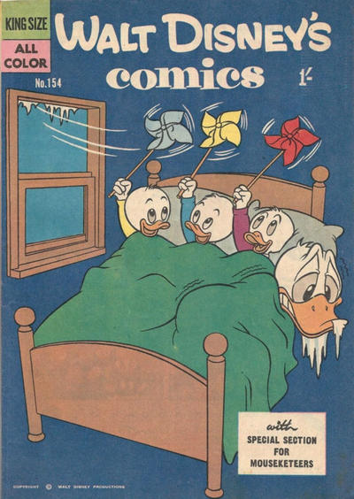 Cover for Walt Disney's Comics (W. G. Publications; Wogan Publications, 1946 series) #154