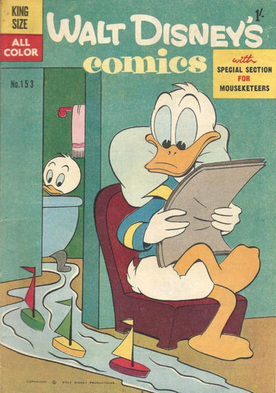 Cover for Walt Disney's Comics (W. G. Publications; Wogan Publications, 1946 series) #153