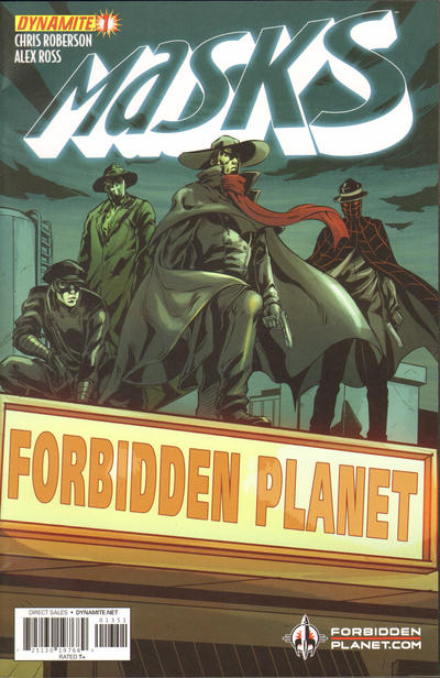 Cover for Masks (Dynamite Entertainment, 2012 series) #1 ["Retailer Heroic Exclusive" Cover - Forbidden Planet]