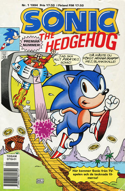 Cover for Sonic the Hedgehog (Semic, 1994 series) #1/1994