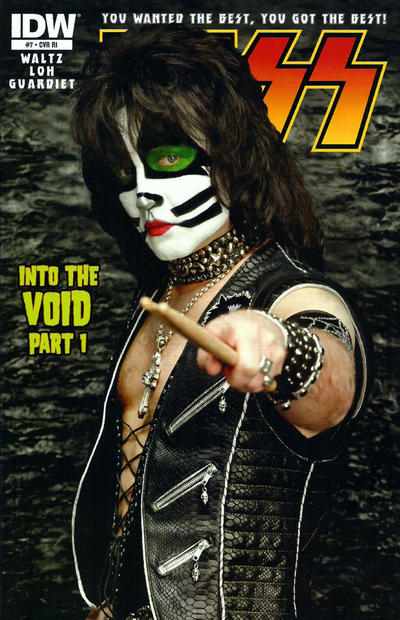 Cover for Kiss (IDW, 2012 series) #7 [Cover RI - Photo (Eric Singer)]