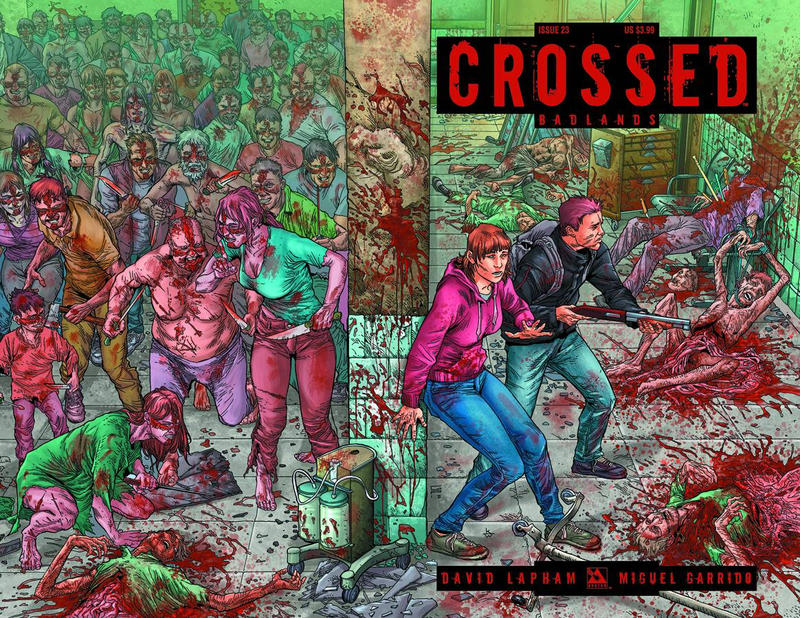 Cover for Crossed Badlands (Avatar Press, 2012 series) #23 [Wraparound Variant Cover by Gianluca Pagliarani]