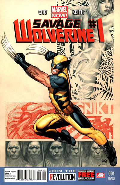 Cover for Savage Wolverine (Marvel, 2013 series) #1 [2nd Printing]