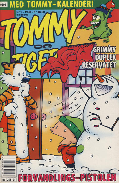 Cover for Tommy og Tigern (Bladkompaniet / Schibsted, 1989 series) #1/1998