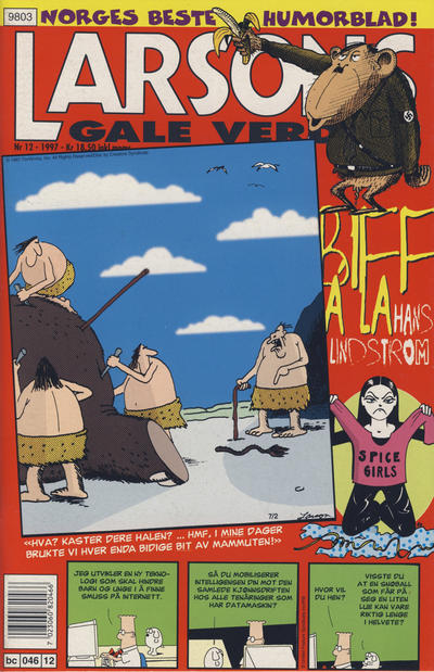 Cover for Larsons gale verden (Bladkompaniet / Schibsted, 1992 series) #12/1997