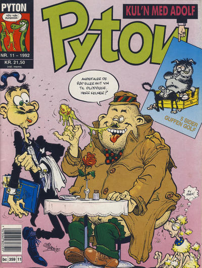 Cover for Pyton (Bladkompaniet / Schibsted, 1988 series) #11/1992