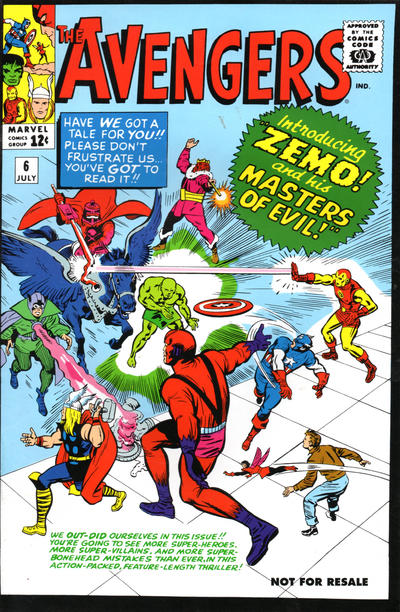 Cover for Avengers No. 6 [Marvel Legends Reprint] (Marvel, 2006 series) 
