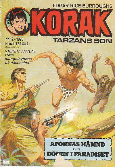 Cover for Korak (Williams Förlags AB, 1966 series) #12/1976