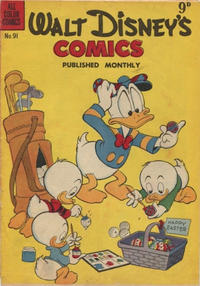 Cover Thumbnail for Walt Disney's Comics (W. G. Publications; Wogan Publications, 1946 series) #91