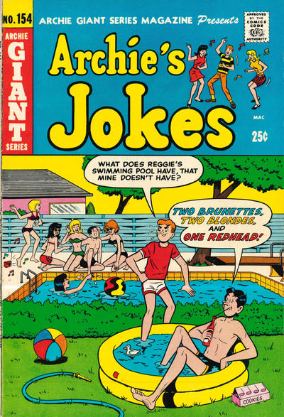 Cover for Archie Giant Series Magazine (Archie, 1954 series) #154