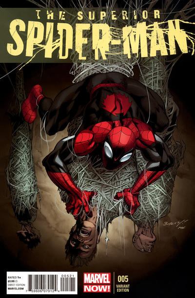Cover for Superior Spider-Man (Marvel, 2013 series) #5 [Variant Edition - Mark Bagley Cover]
