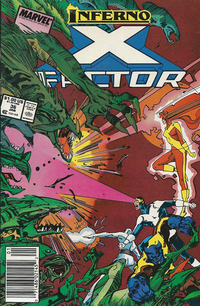 Cover for X-Factor (Marvel, 1986 series) #36 [Newsstand]