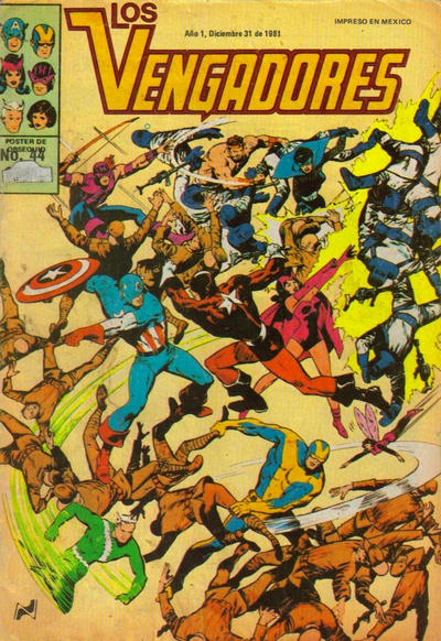 Cover for Los Vengadores (Novedades, 1981 series) #44