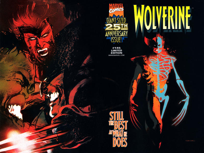 Cover for Wolverine (Marvel, 1988 series) #145 [Limited Edition - Nabisco Mail-Away - Bill Sienkiewicz Wraparound Cover]