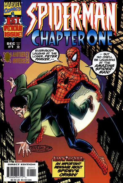 Cover for Spider-Man: Chapter One (Marvel, 1998 series) #1 [AnotherUniverse.com Gold Variant]