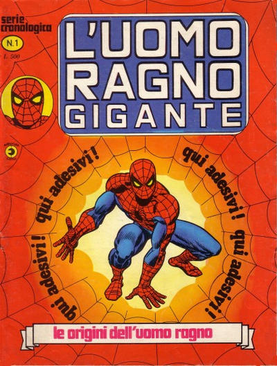 Cover for L'Uomo Ragno Gigante (Editoriale Corno, 1976 series) #1