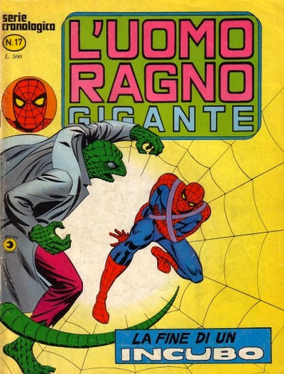 Cover for L'Uomo Ragno Gigante (Editoriale Corno, 1976 series) #17