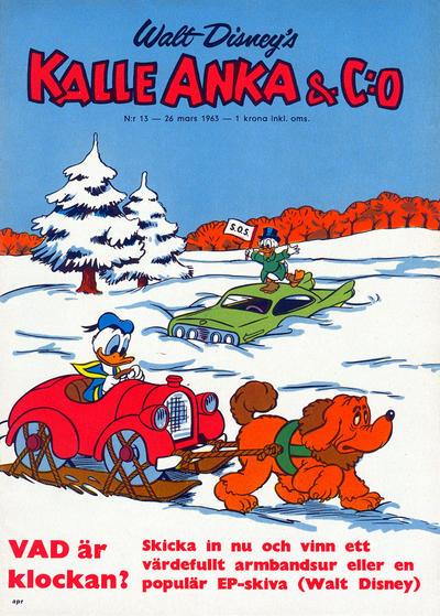 Cover for Kalle Anka & C:o (Hemmets Journal, 1957 series) #13/1963