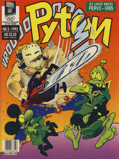 Cover for Pyton (Bladkompaniet / Schibsted, 1988 series) #3/1993