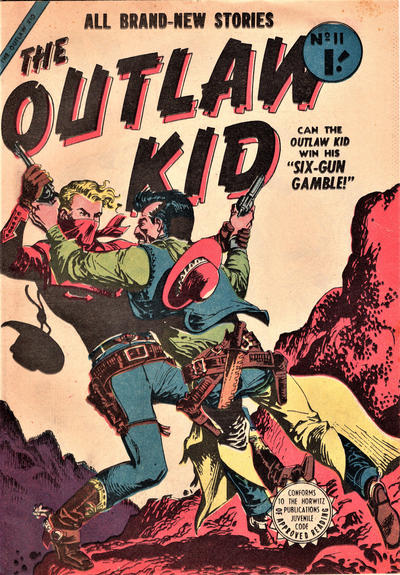 Cover for The Outlaw Kid (Horwitz, 1950 ? series) #11