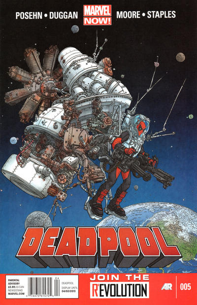 Cover for Deadpool (Marvel, 2013 series) #5 [Newsstand]