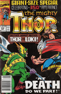 Cover for Thor (Marvel, 1966 series) #432 [Newsstand]