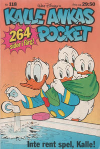 Cover Thumbnail for Kalle Ankas pocket (Serieförlaget [1980-talet]; Hemmets Journal, 1986 series) #118 - Inte rent spel, Kalle!