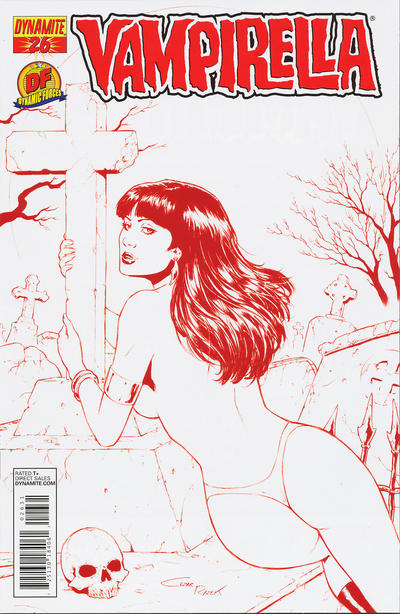 Cover for Vampirella (Dynamite Entertainment, 2010 series) #26 [Dynamic Forces Risqué Cover]