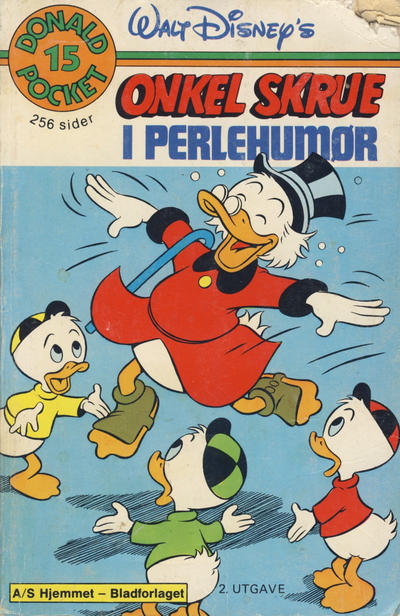 Cover for Donald Pocket (Hjemmet / Egmont, 1968 series) #15 - Onkel Skrue i perlehumør [2. opplag]