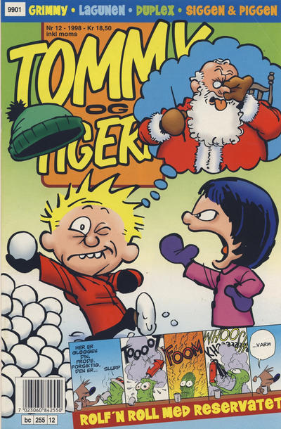 Cover for Tommy og Tigern (Bladkompaniet / Schibsted, 1989 series) #12/1998