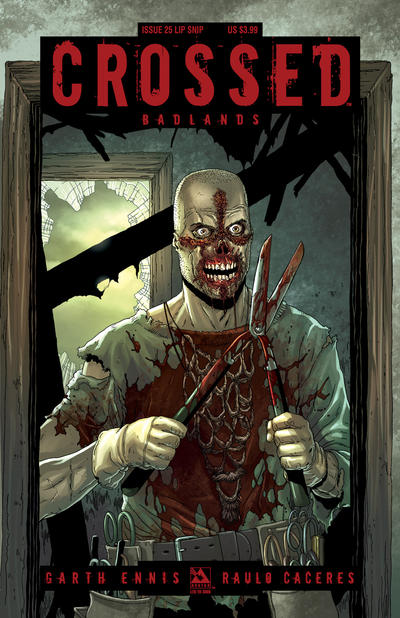 Cover for Crossed Badlands (Avatar Press, 2012 series) #25 [Lip Snip Variant by Jacen Burrows]