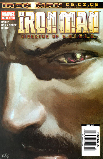 Cover for The Invincible Iron Man (Marvel, 2007 series) #28 [Newsstand]