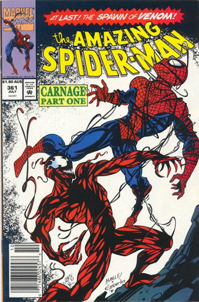 Cover for The Amazing Spider-Man (Marvel, 1963 series) #361 [Australian]