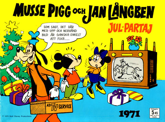 Cover for Musse Pigg och Jan Långben [julalbum] (Åhlén & Åkerlunds, 1957 series) #1971
